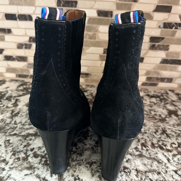 Tommy Hilfiger Sirina Black Platform Wedge Ankle Booties size 9.5 - Picture 3 of 6